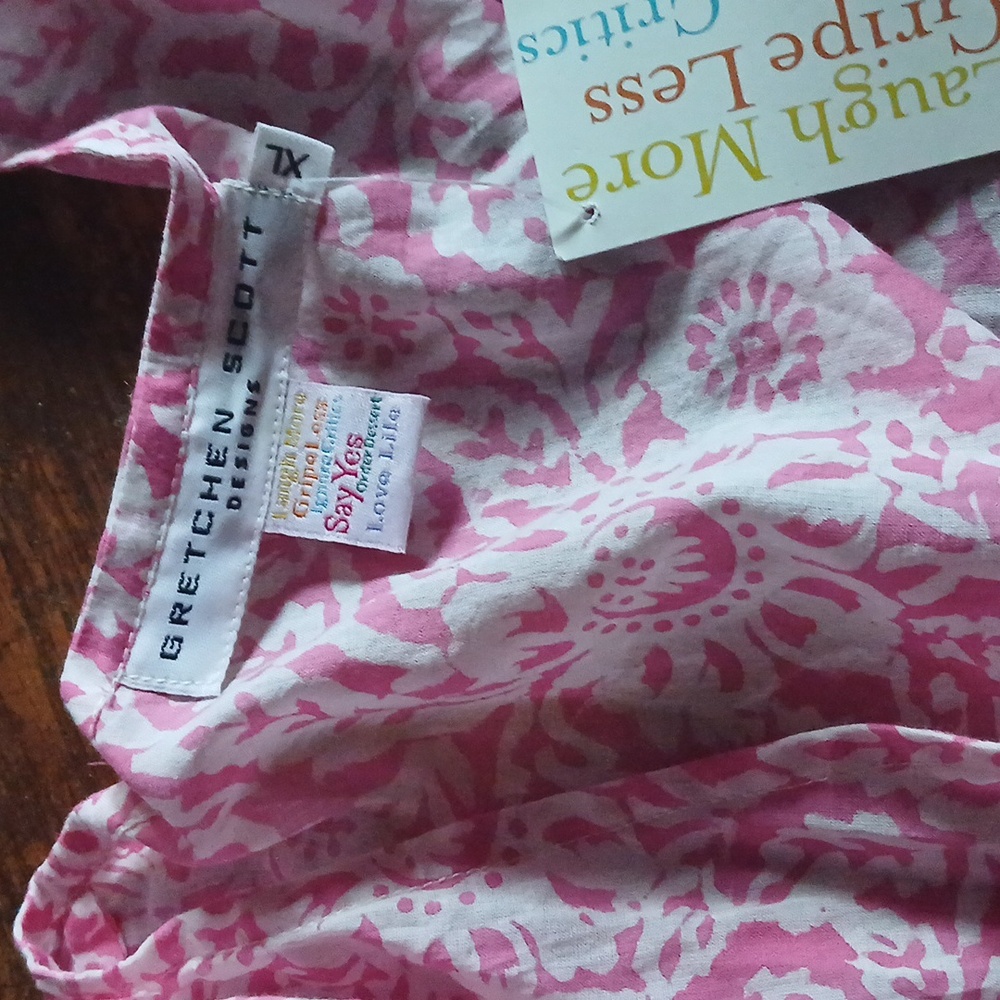 Gretchen SCOTT Pink Floral Cover Up Dress NWT - Picture 5 of 6
